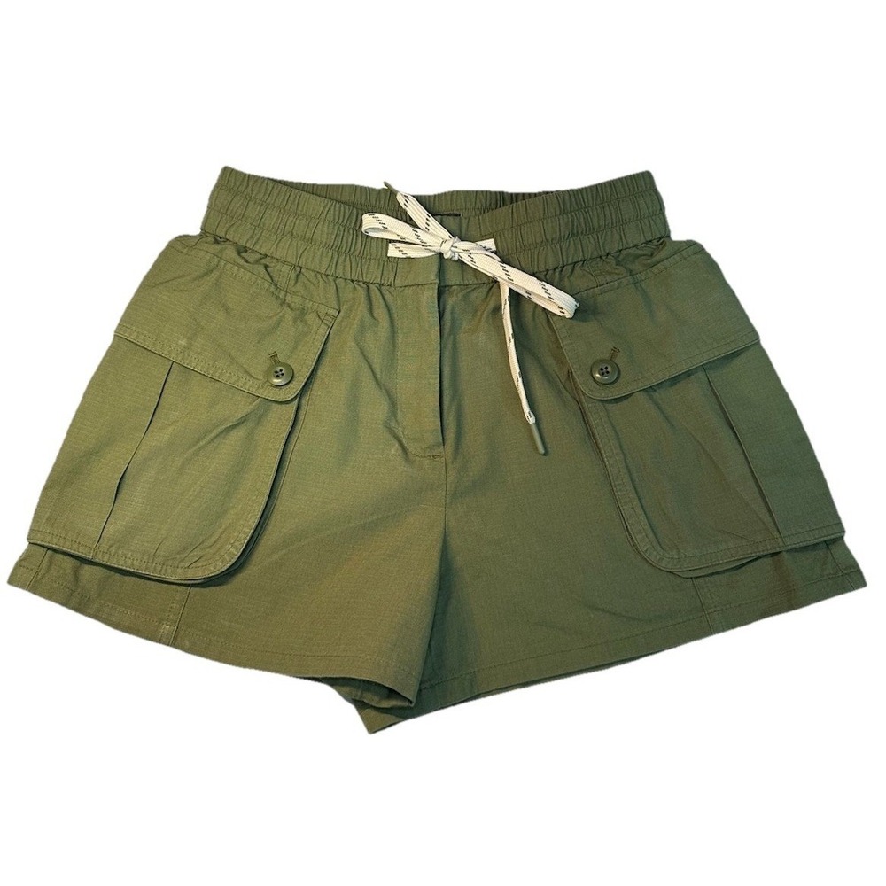 J. CREW Shorts Size XS Hunter Green Drawstring Camp 2 Pockets New With No Tags